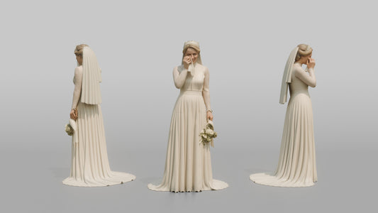 Bride Wiping Away a Happy Tear