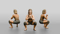 Woman in Squat with Lifting Belt