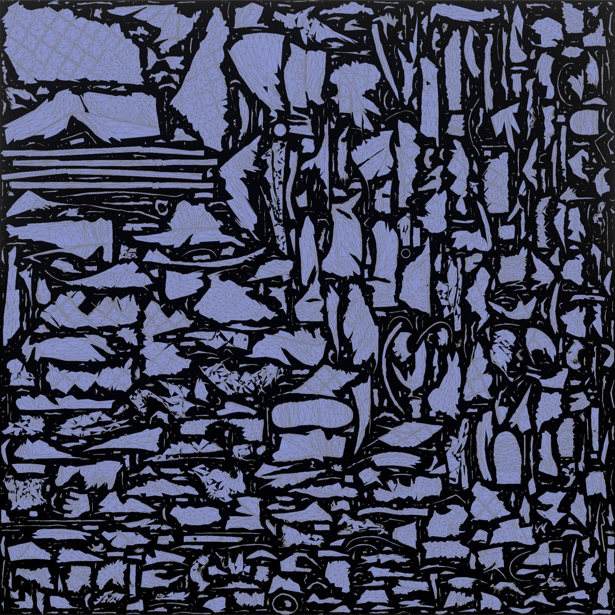 Grandfather Holding A Walking Stick, Mid-stride - UV layout, normal map