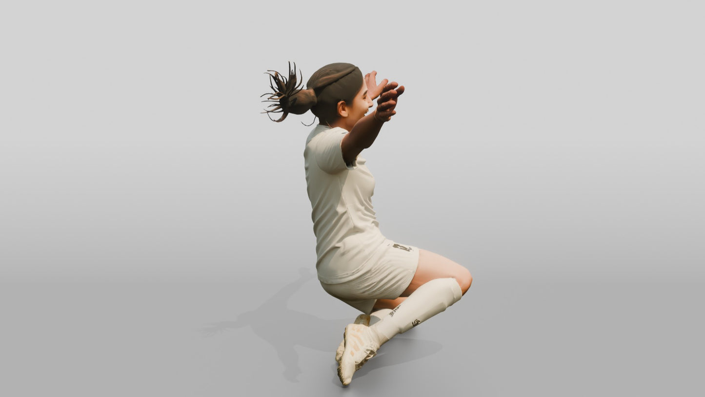 Soccer Player Knee-Slide Goal Celebration