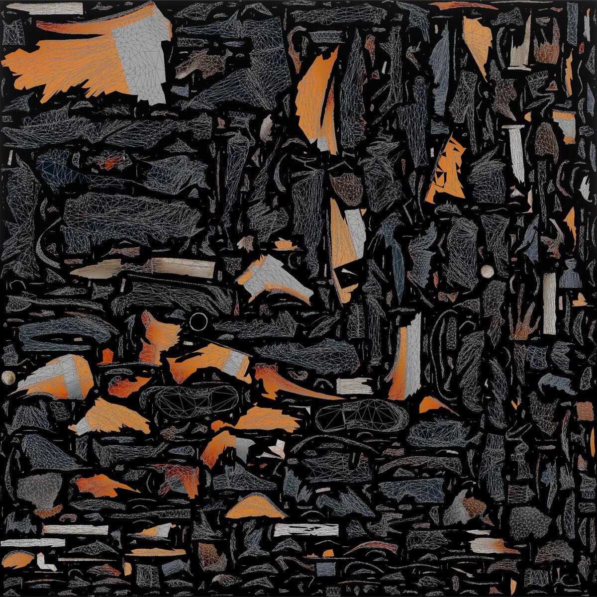 Construction Worker Man 77 - UV layout, base color map