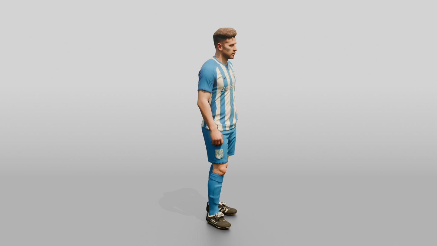Soccer Player at Free Kick Setup