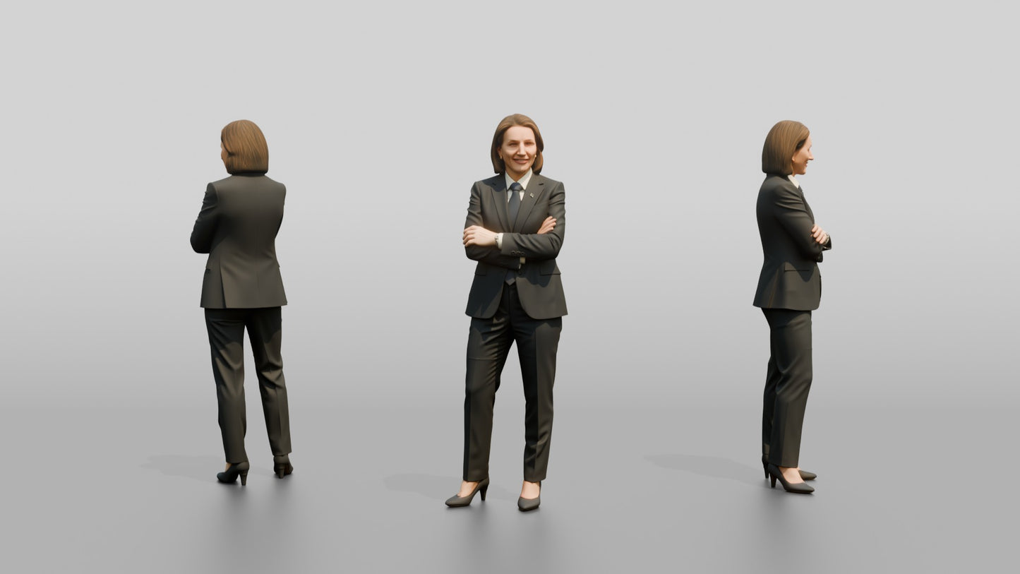 Confident Businesswoman with Arms Crossed