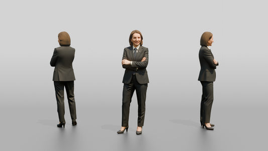 Confident Businesswoman with Arms Crossed