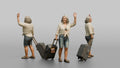 Traveler Waving Goodbye At The Gate
