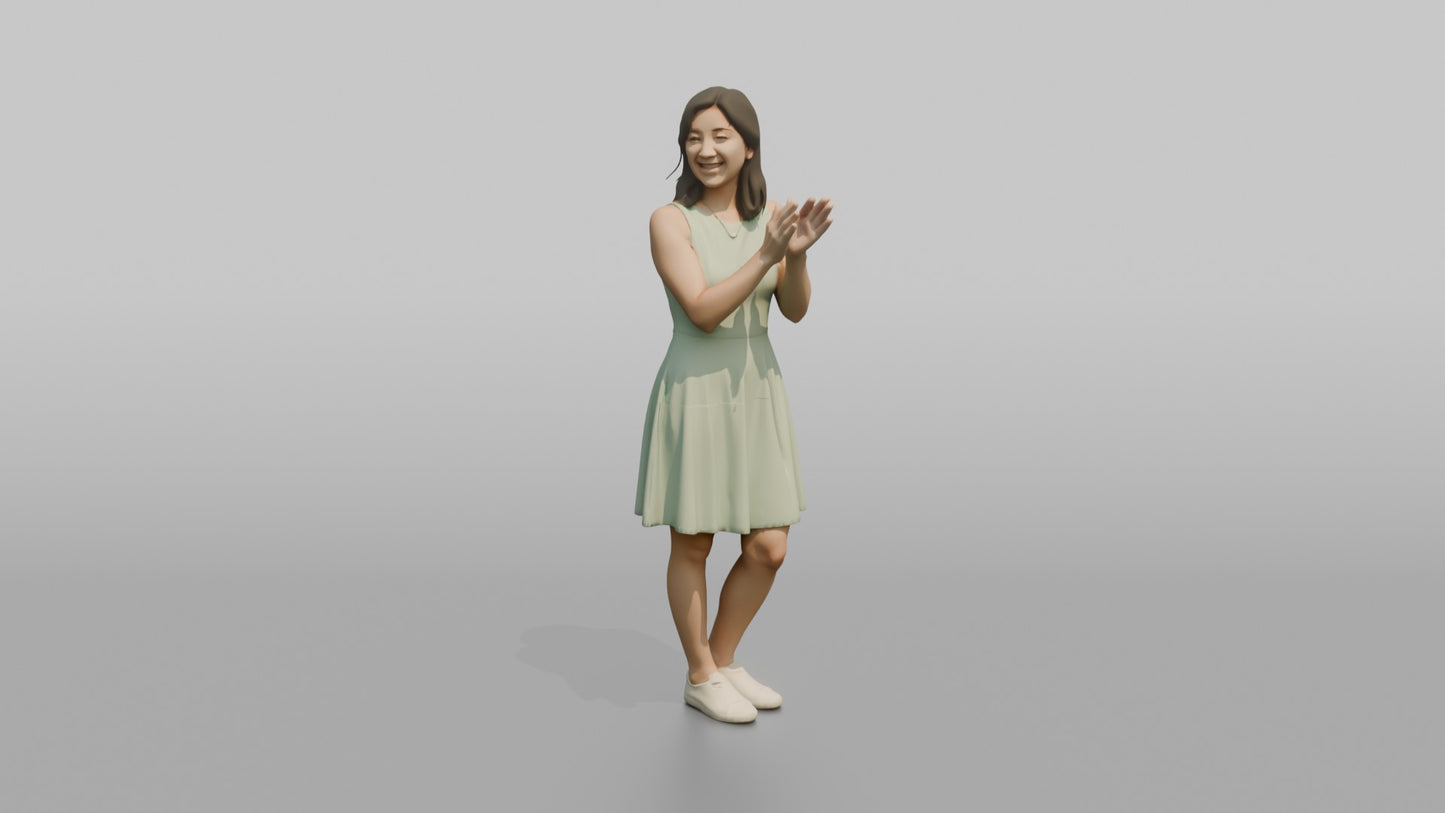 Wedding Guest Clapping Excitedly