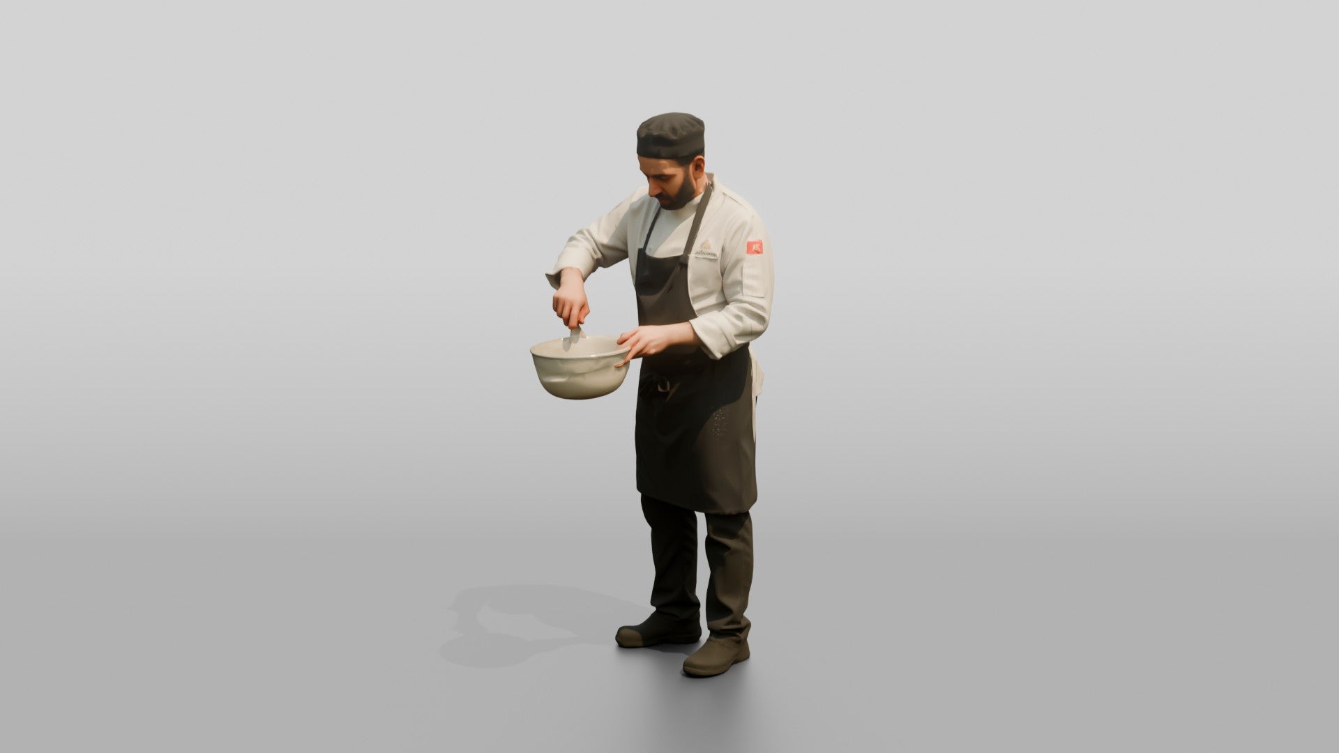 Chef Whisking an Emulsion