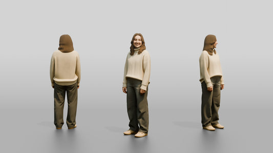 Cozy Oversized Casual Woman 04