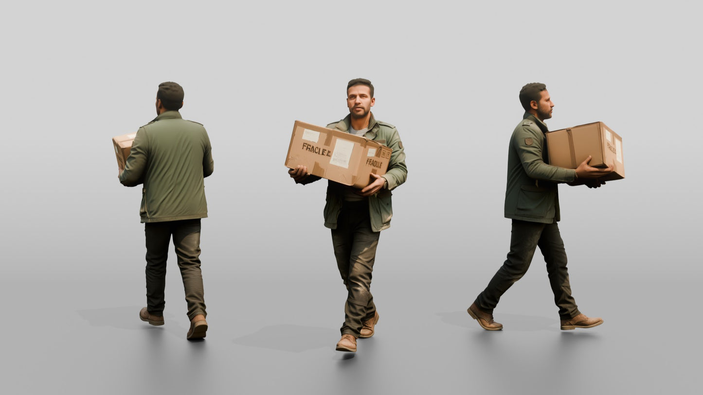 North African Male Walking