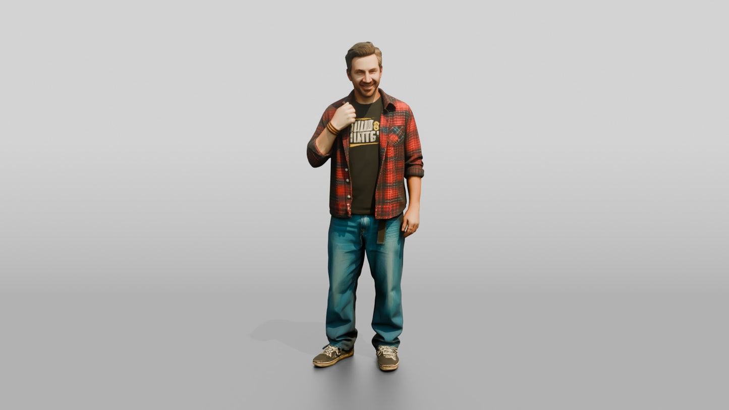 Grunge Skater Man 05