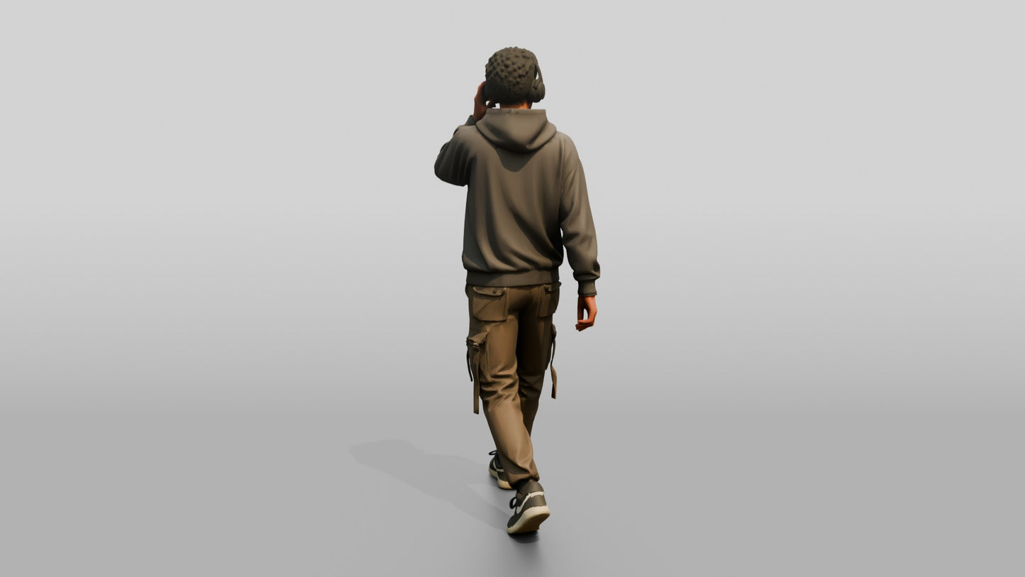 North African Male Walking