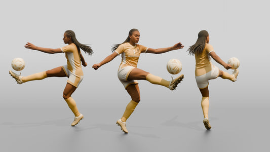 Soccer Player Rabona Kick