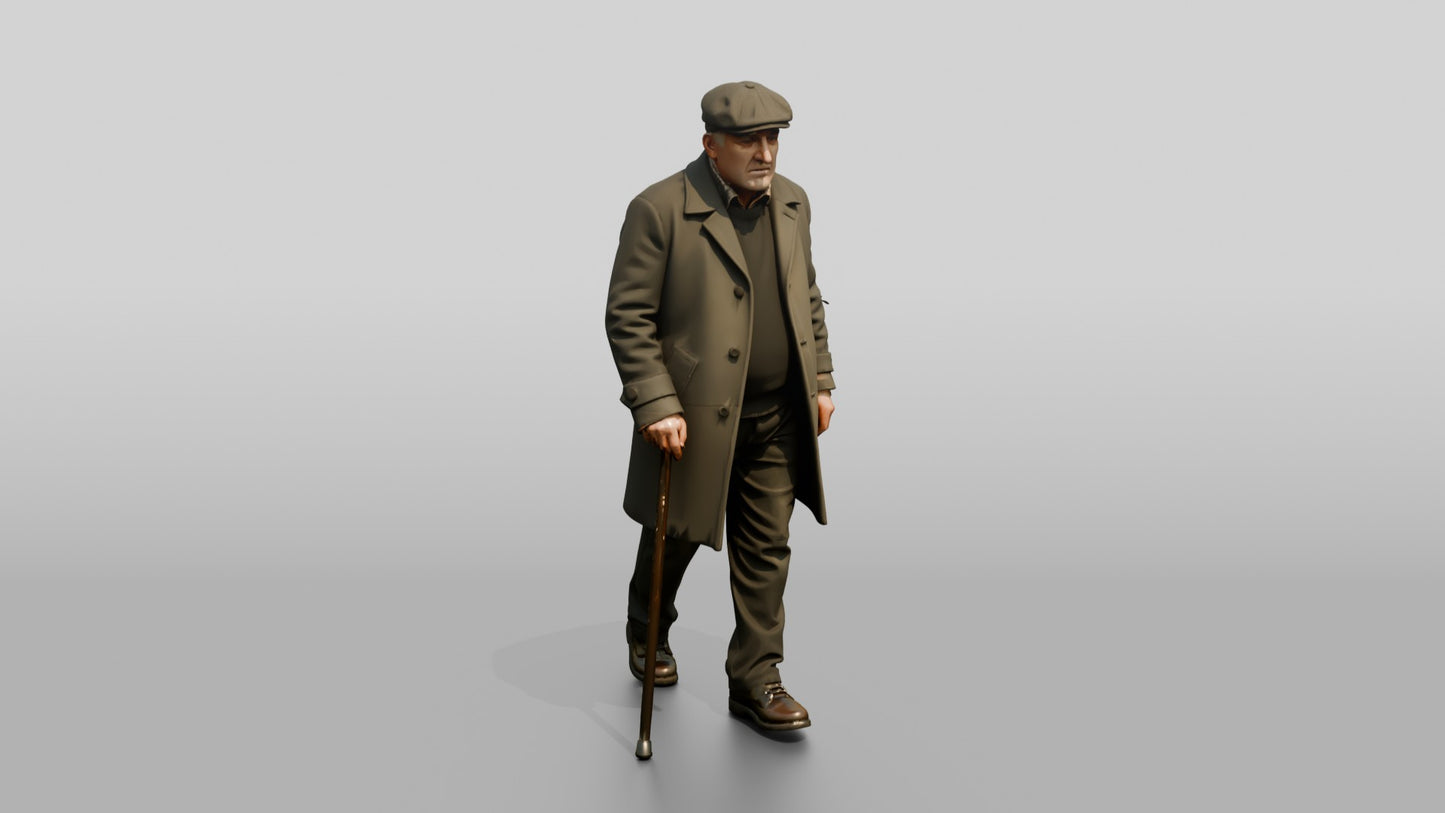 Eastern European Male Walking