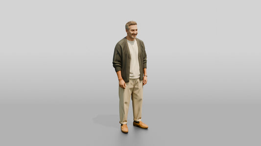 Cozy Oversized Casual Man 12 - 3D character model, view 1