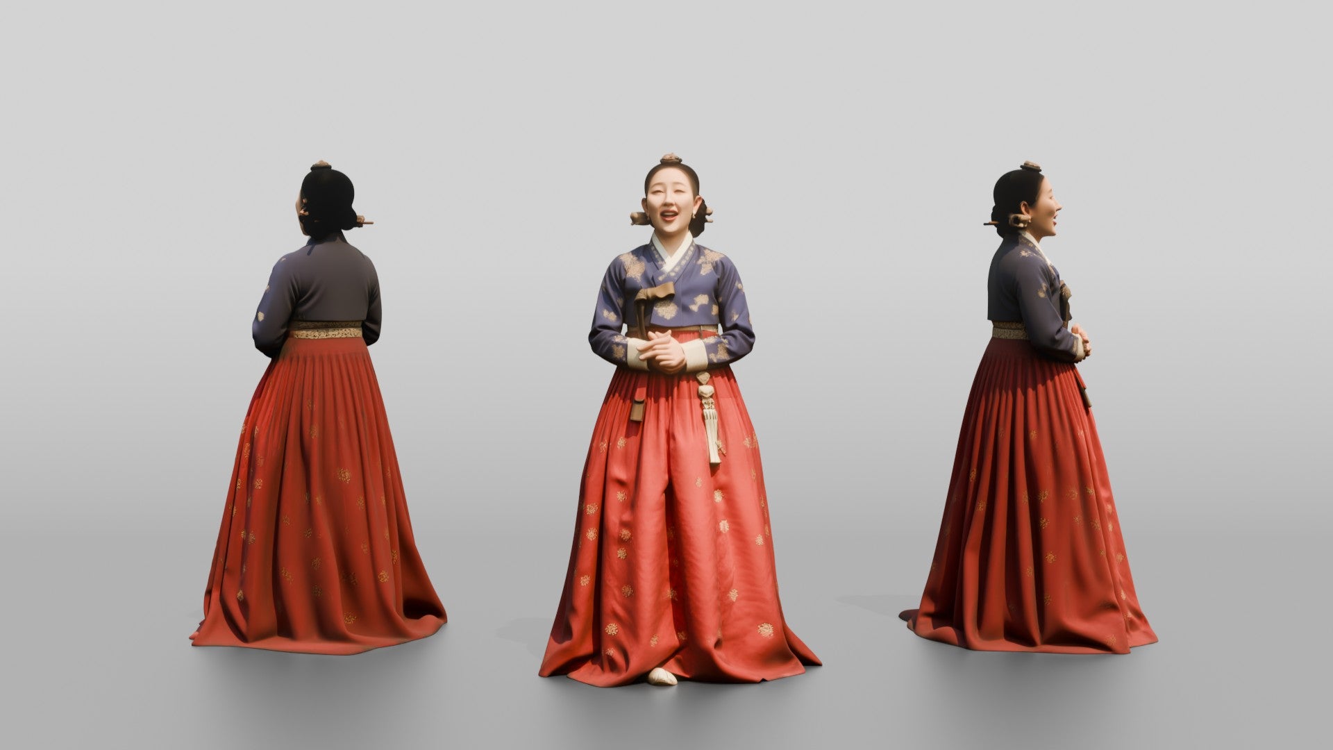 Opera Soprano Singing in Hanbok