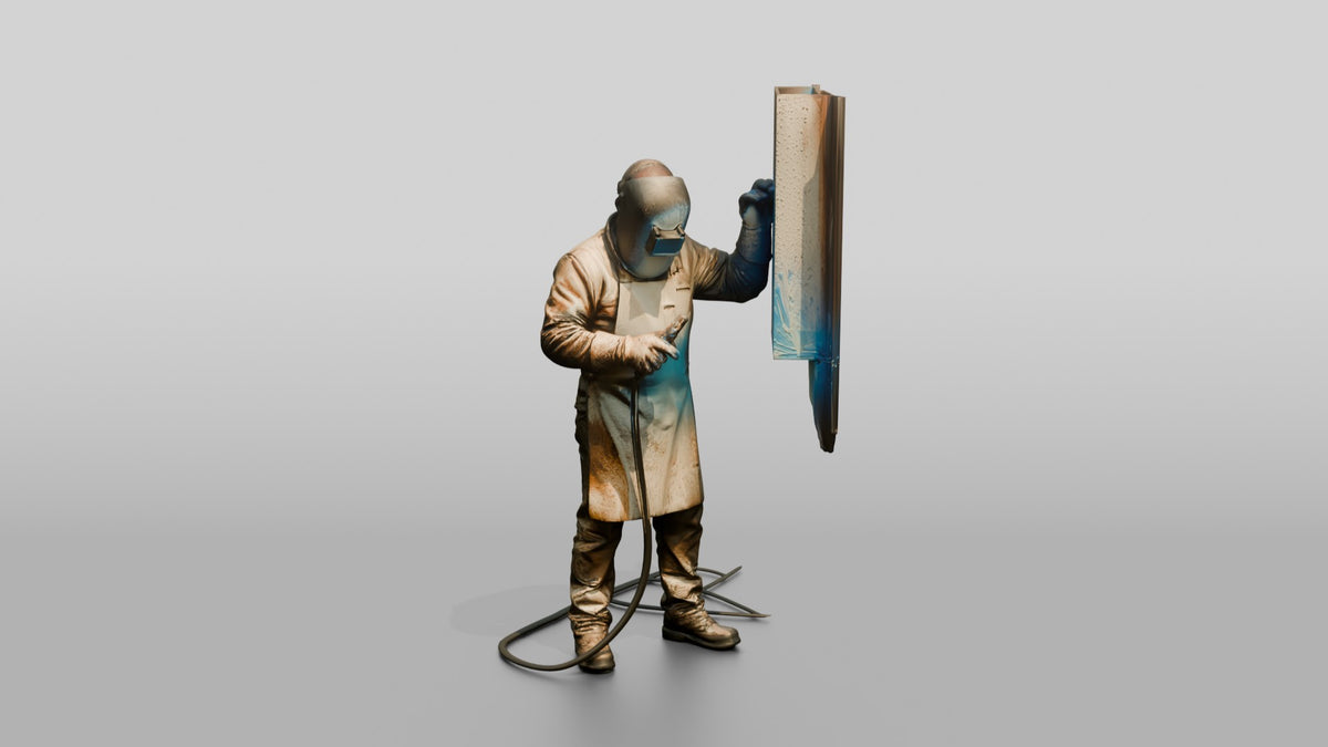 Construction Worker Man 56 - 3D character model, view 5