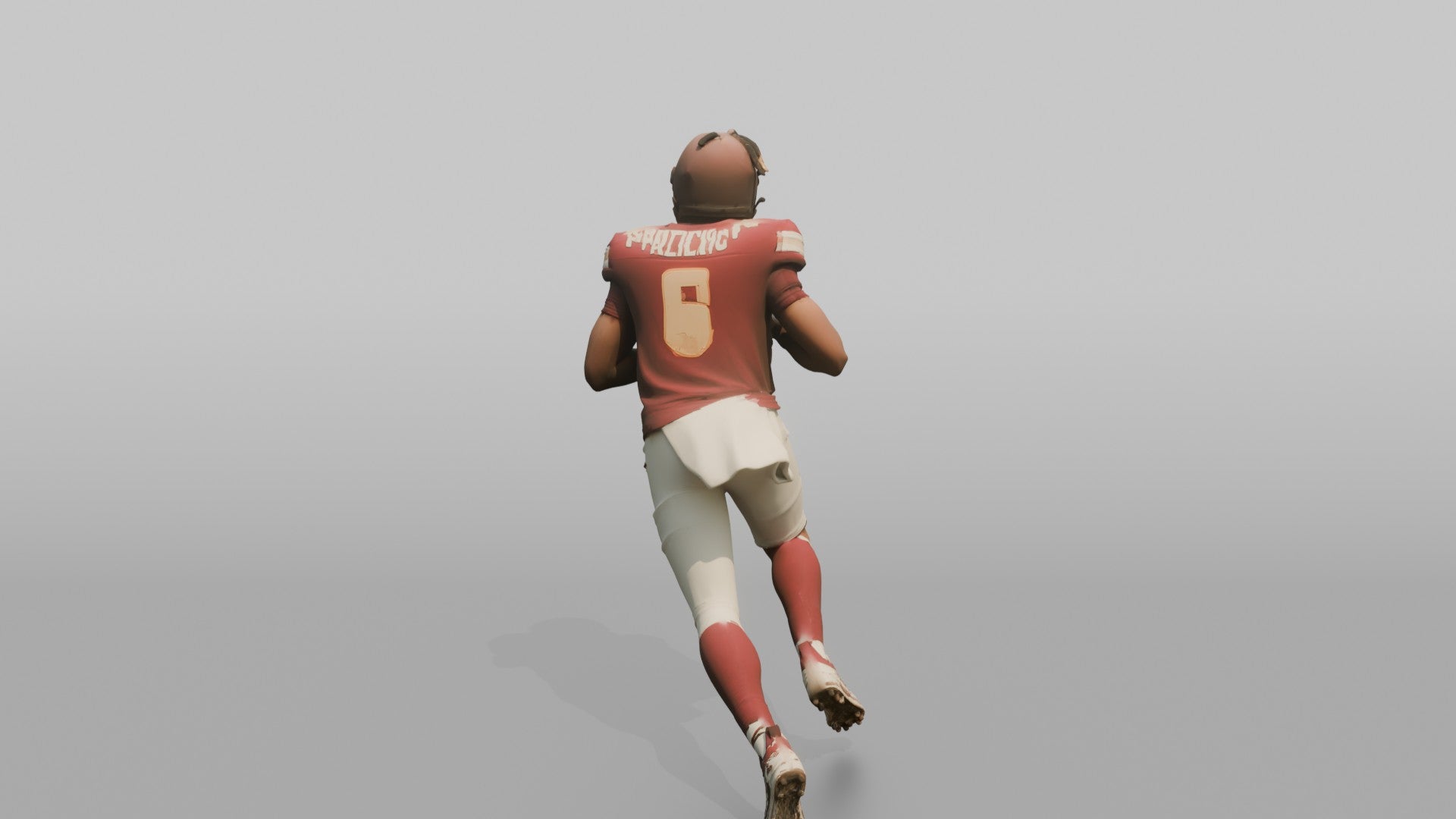 Quarterback Scrambling Out of the Pocket