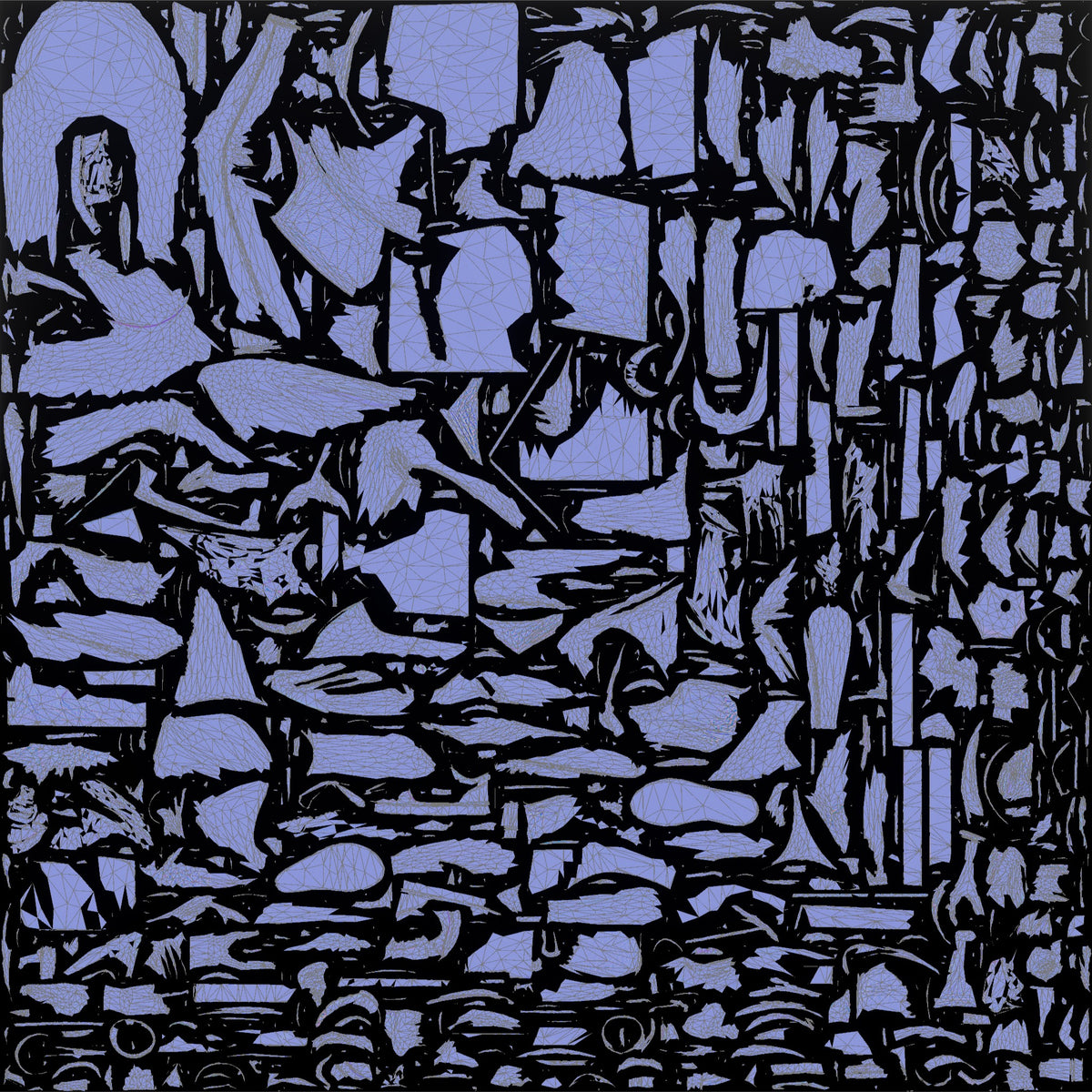 Woman in Headscarf Eating Pizza While Sitting - UV layout, normal map