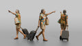 Traveler Pointing Toward The Gate