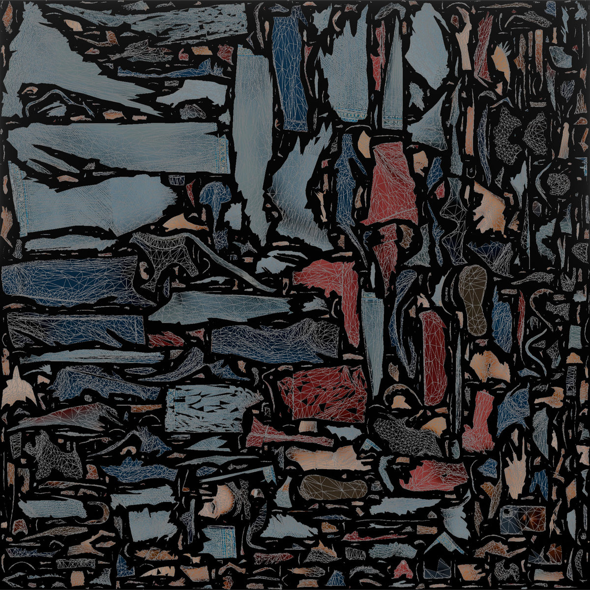 Mother Carrying A Large Tote Bag, Phone In Her Other Hand - UV layout, base color map