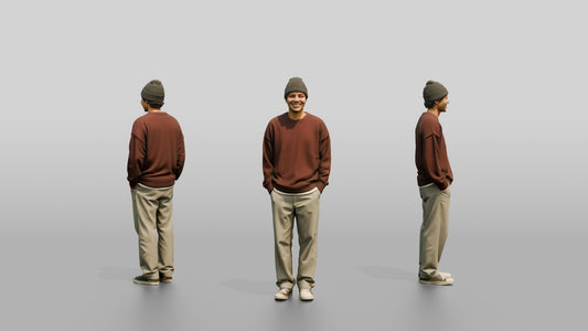 Casual Student Urban Creative Man 09