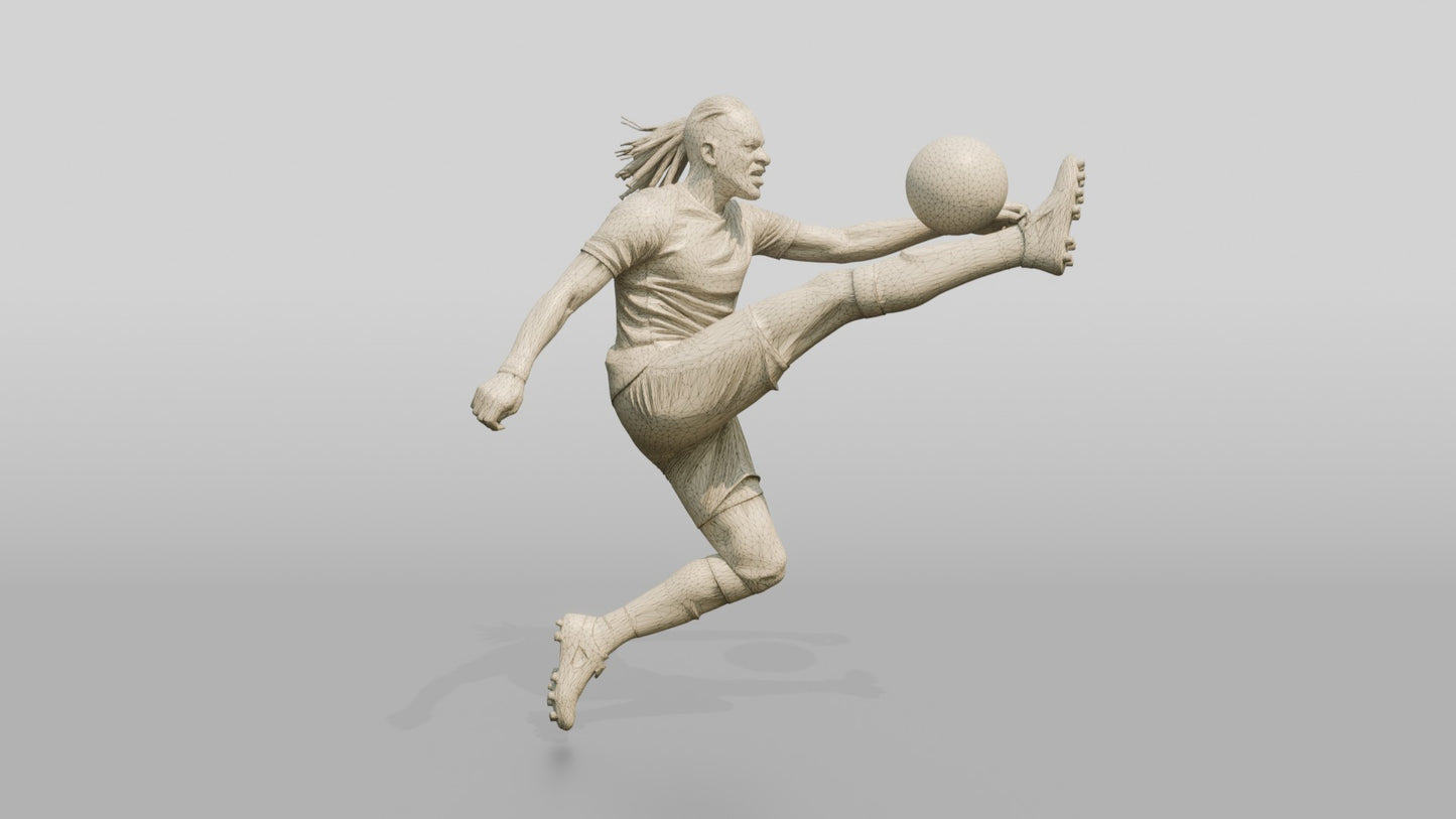 Soccer Player High Interception