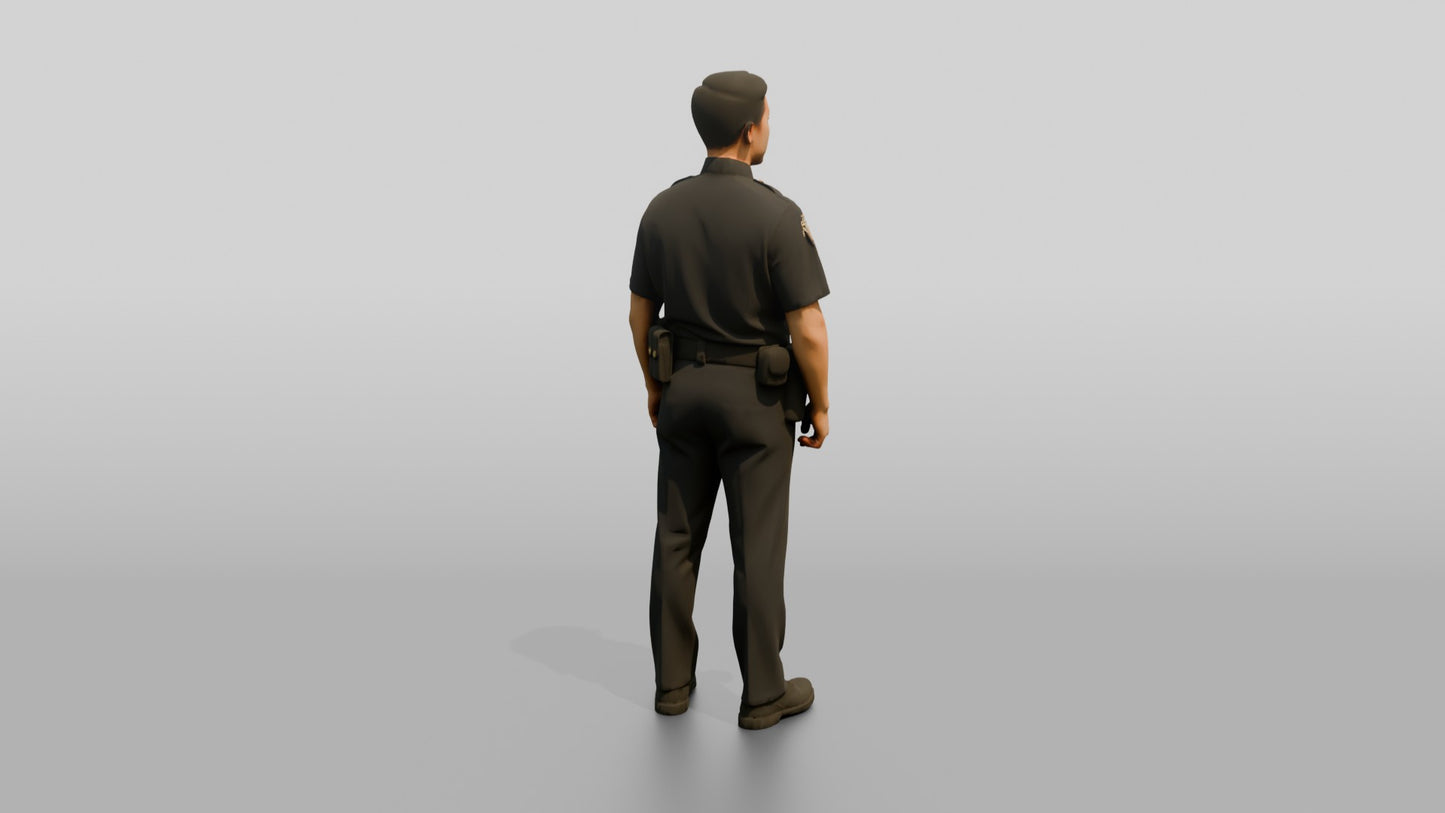 Police Officer Shrugging Playfully