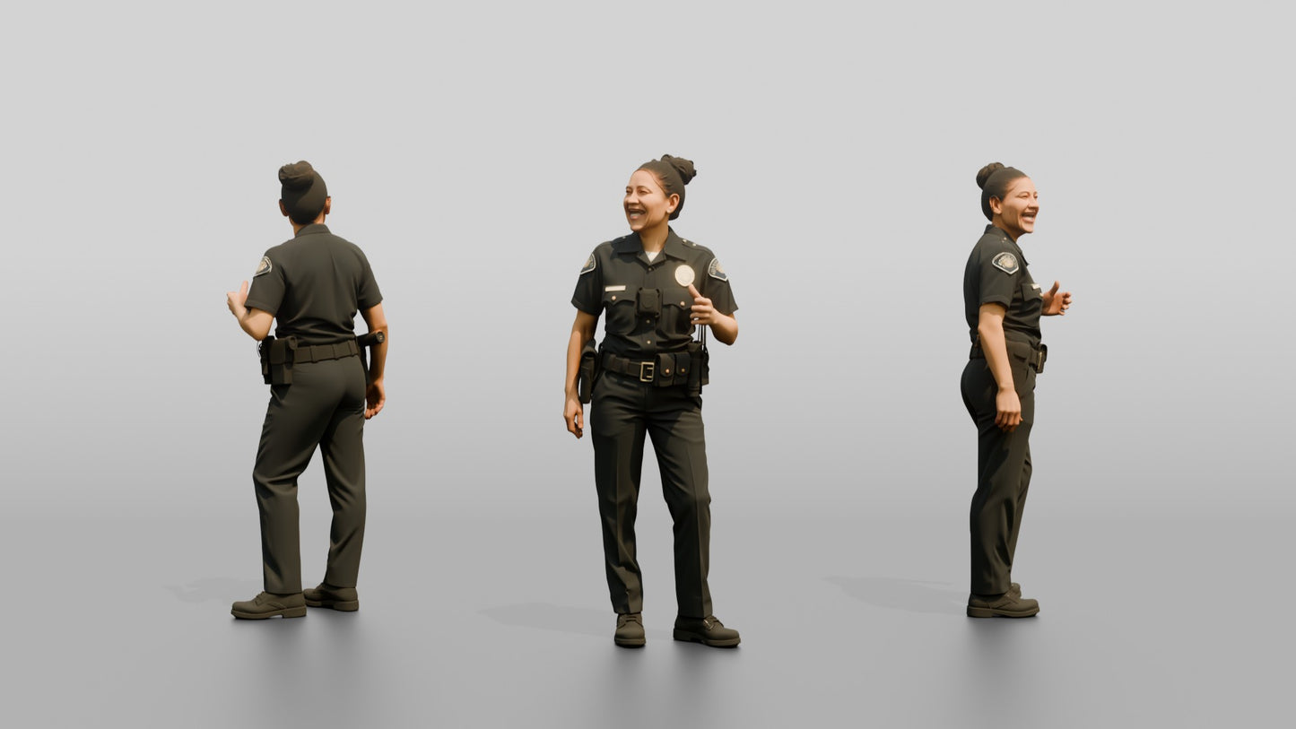 Laughing Female Police Officer