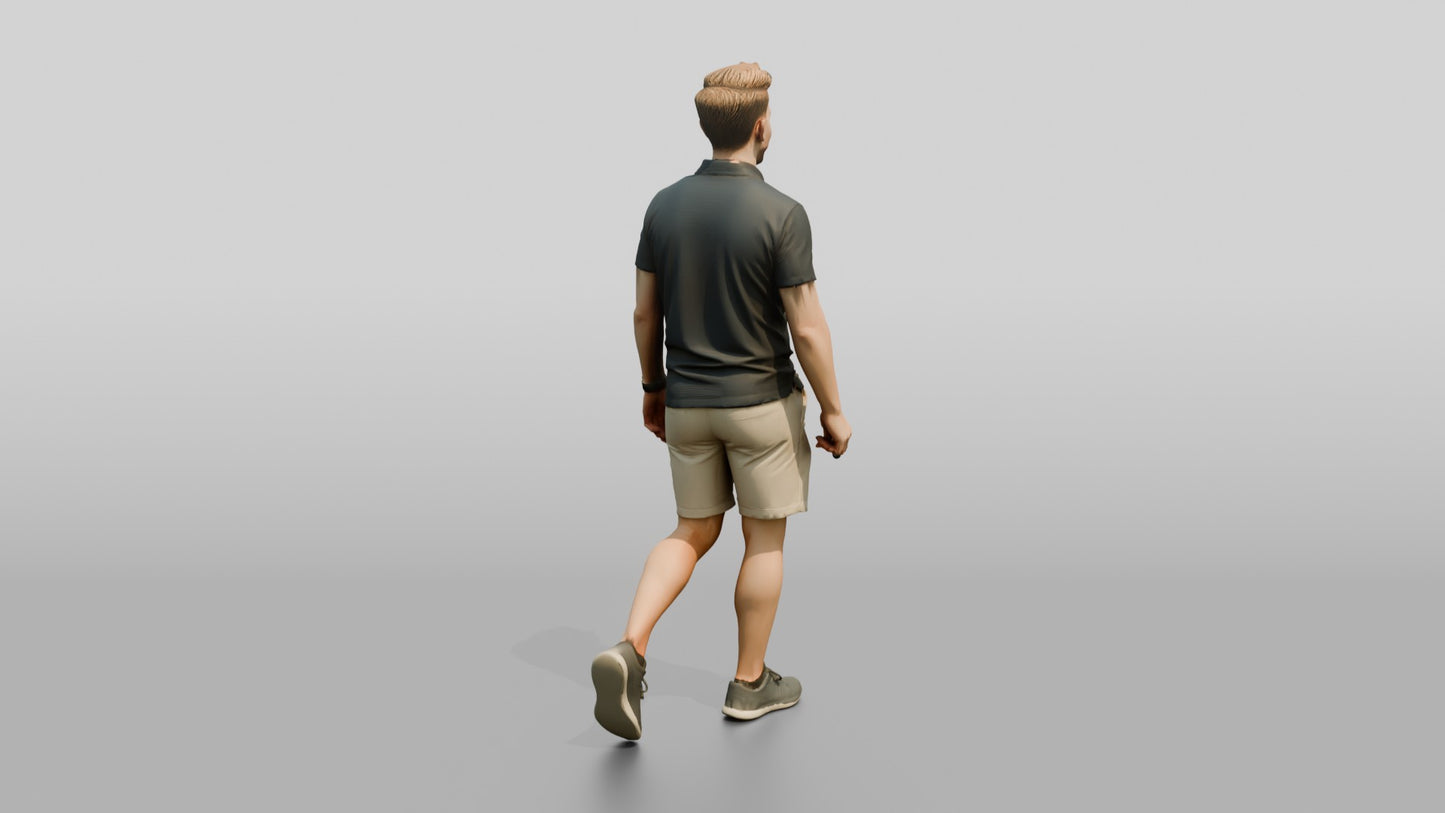 Casual Office Worker with a Phone