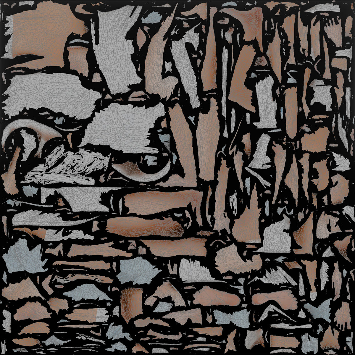 Spa Client Woman Standing Wrapped In A Towel, Hair In A Shower Cap - UV layout, base color map