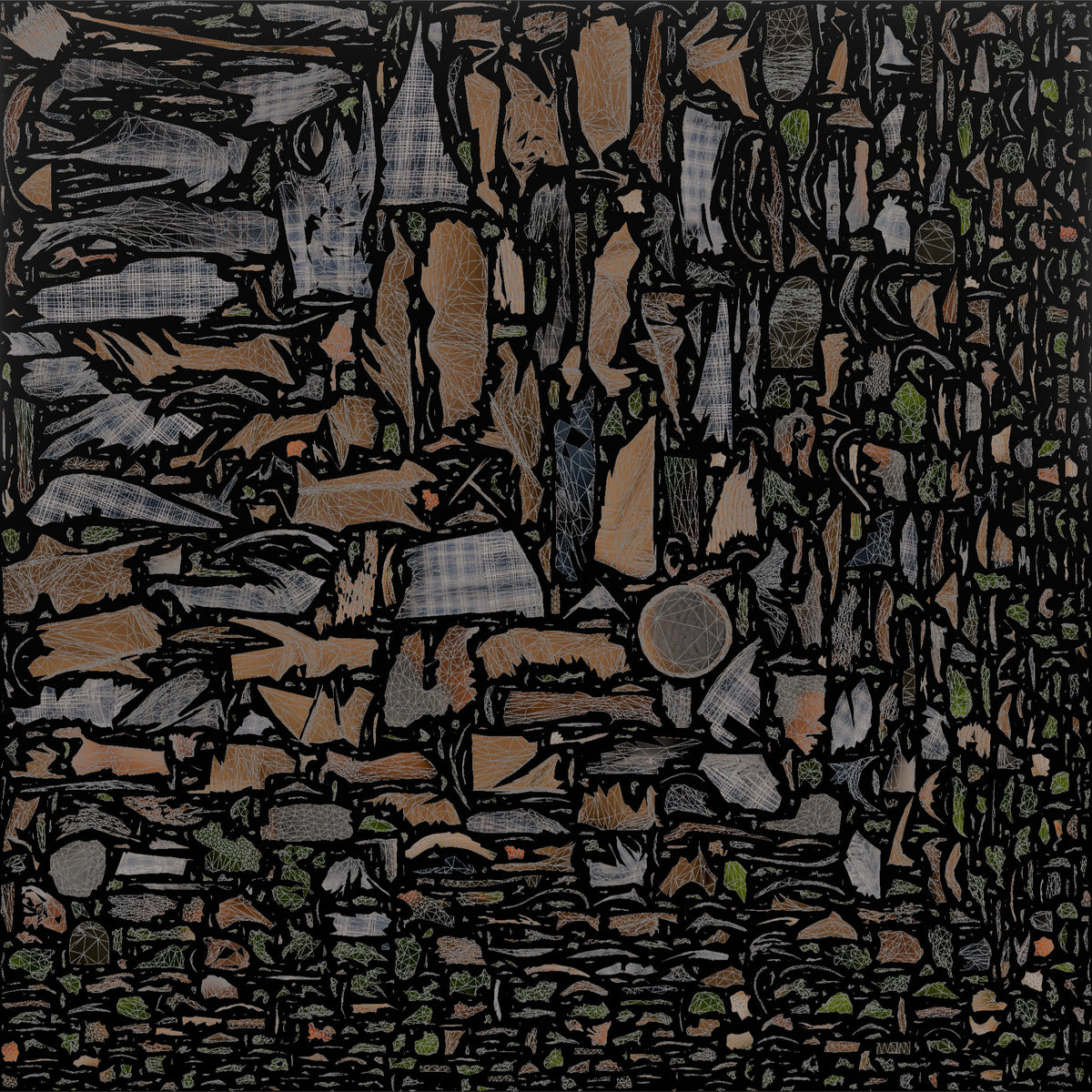 Grandfather Carrying A Wicker Garden Basket Of Vegetables - UV layout, base color map