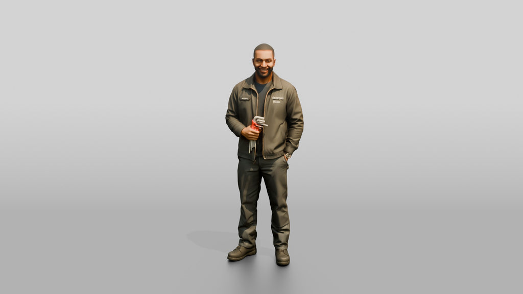 Mechanic Holding a Set of Allen Keys