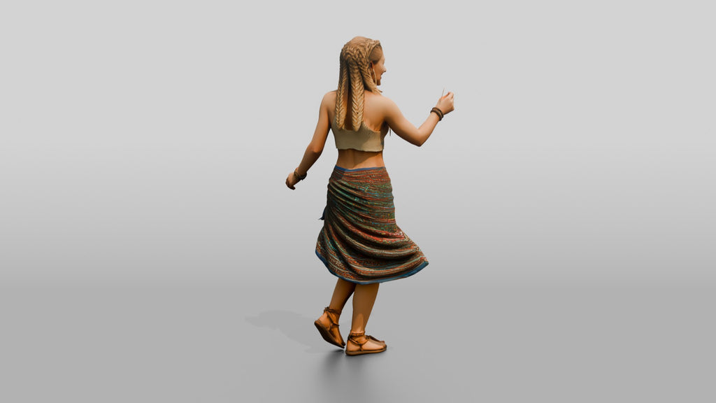 Woman with a Sparkler in a Sarong