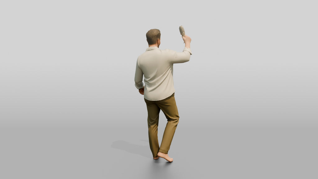 Older Man Dancing with a Drink