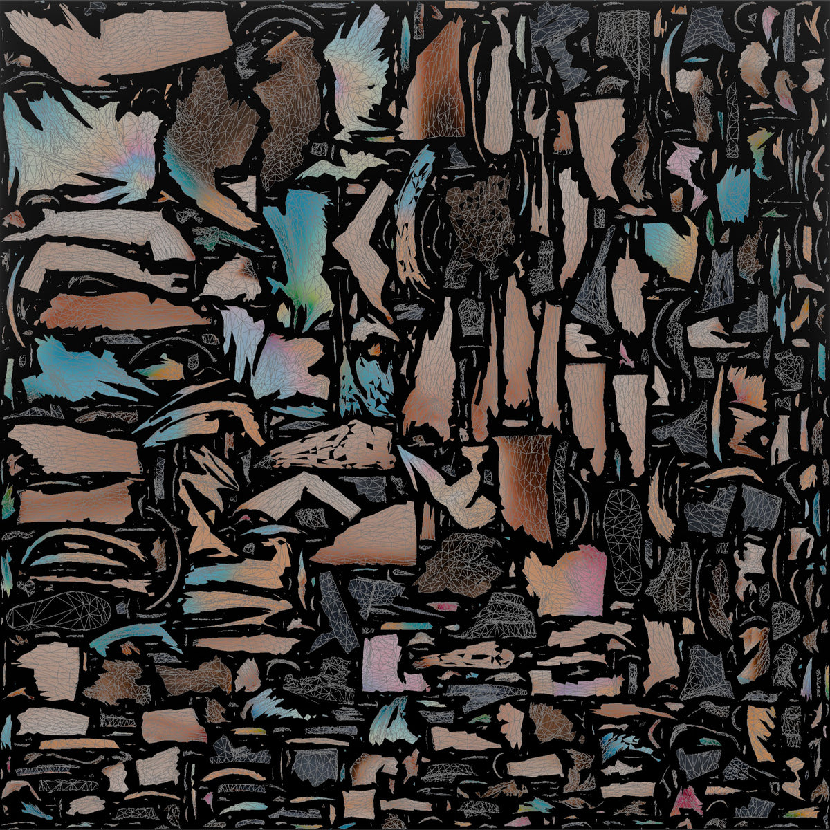 Patron Woman Wearing A Vibrant Tie-dye Shirt, Arms Raised Dancing - UV layout, base color map