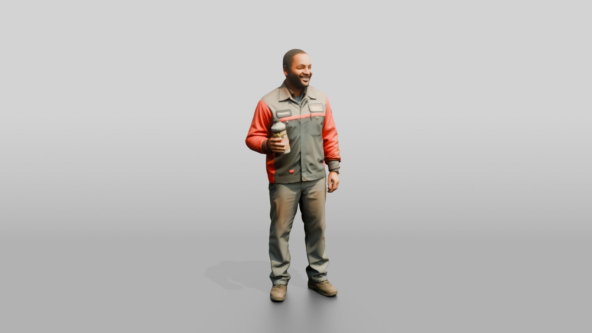 Mechanic Holding Brake Fluid