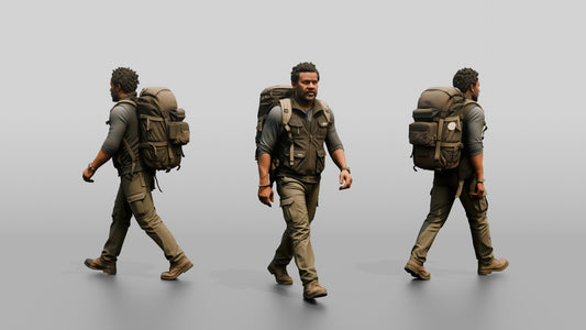 East African Male Walking