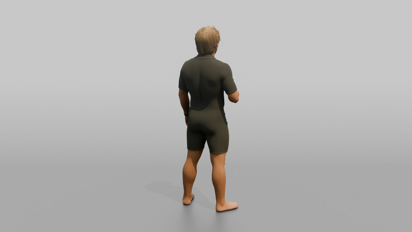Surfer Giving a Thumbs Up