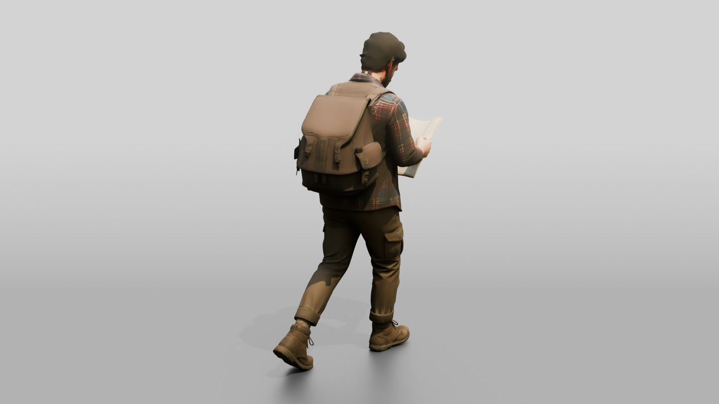 South American Male Walking