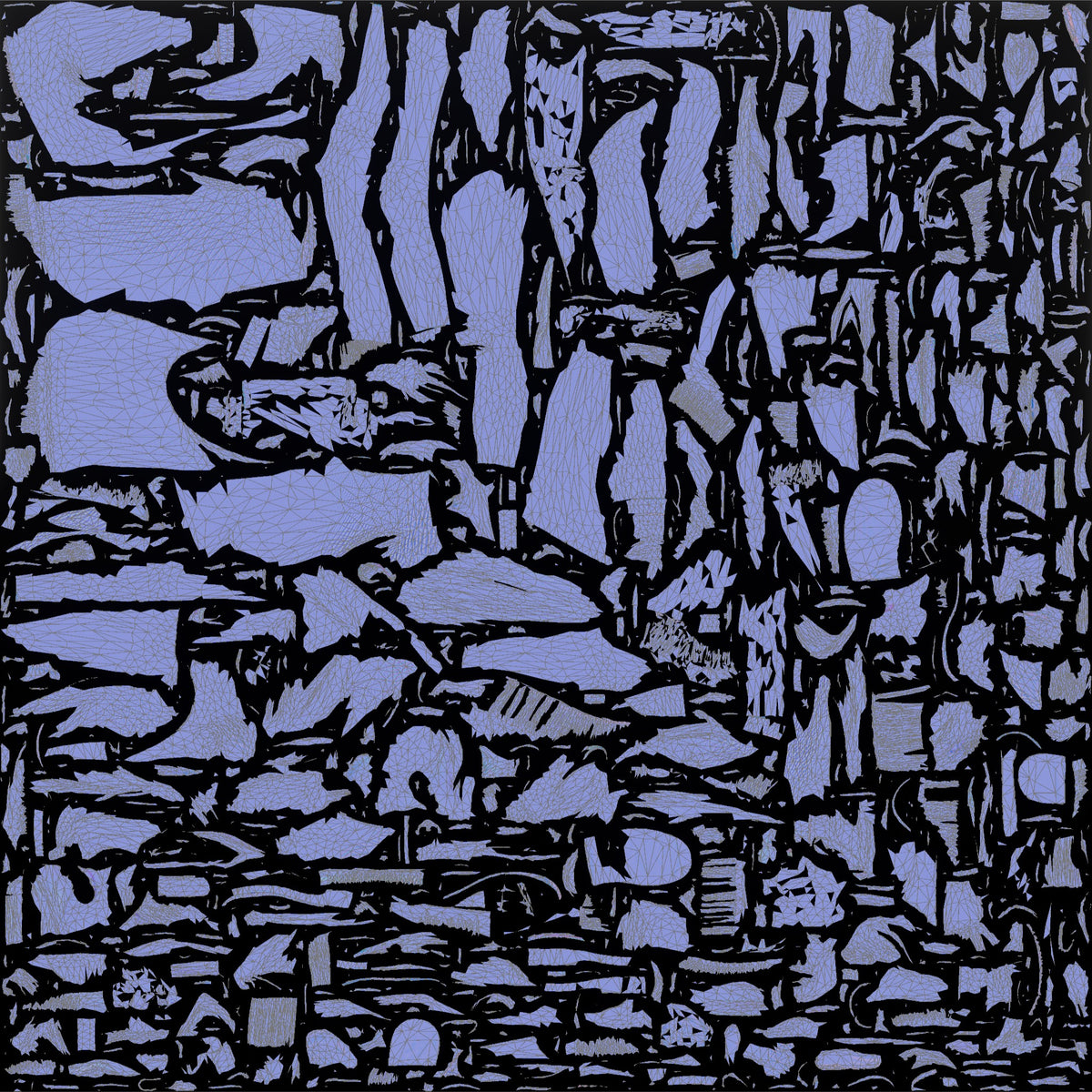 Homeless Woman Tightening a Thick Knitted Scarf - UV layout, normal map