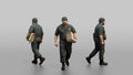 Quartermaster Carrying Navigation Charts Across the Bridge
