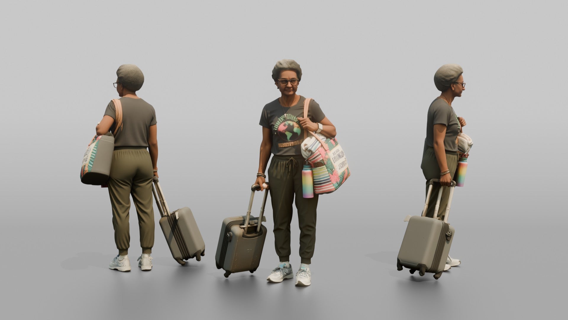 Traveler Holding A Boarding Pass