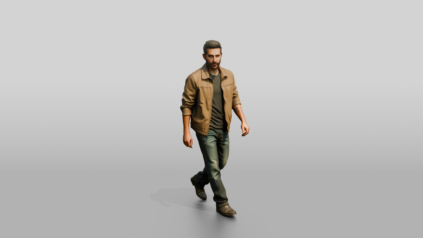 Middle Eastern Male Walking