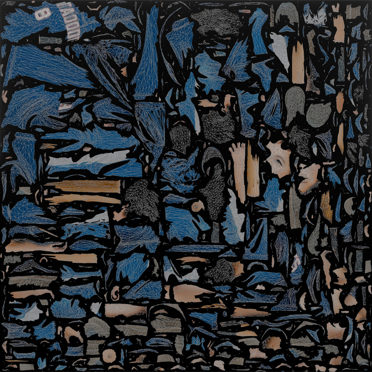 Son Holding A Baseball Bat Resting On His Shoulder - UV layout, base color map