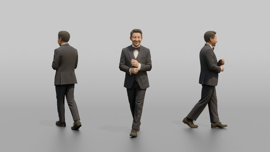 East Asian Groom Adjusting His Silk Cufflinks