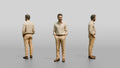Middle Eastern Man in Linen Shirt and Chinos