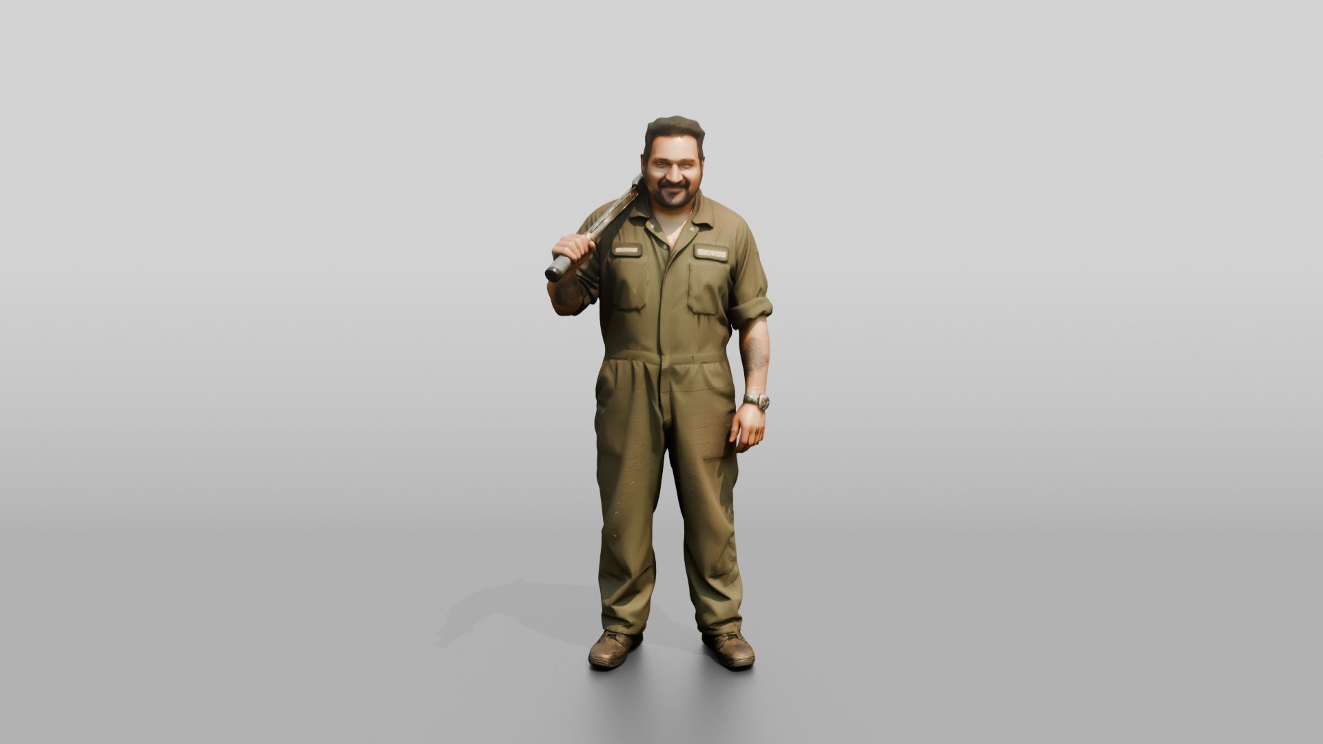Mechanic Carrying Torque Wrench