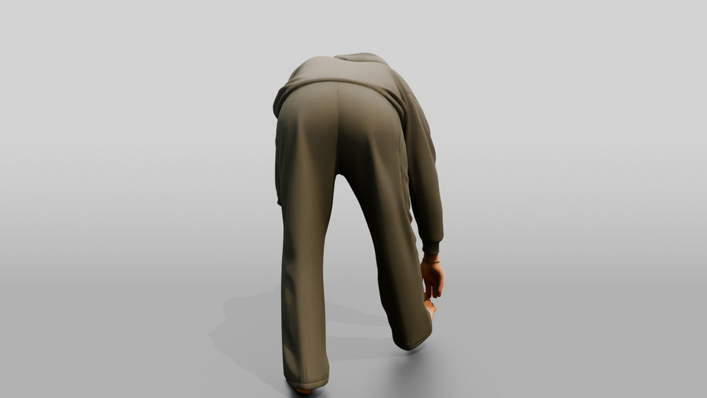 Man Stretching Hamstring Warm-up