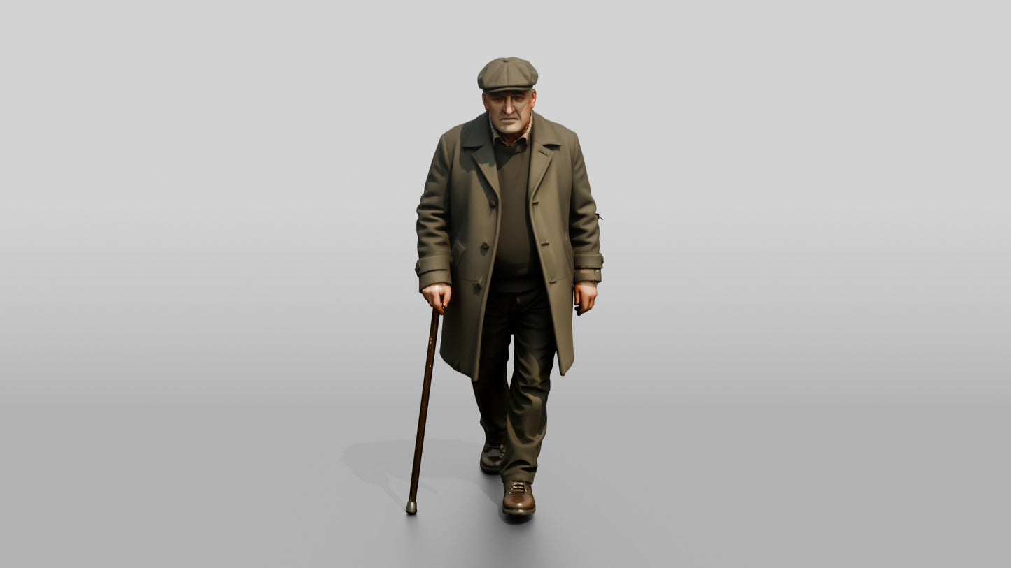 Eastern European Male Walking