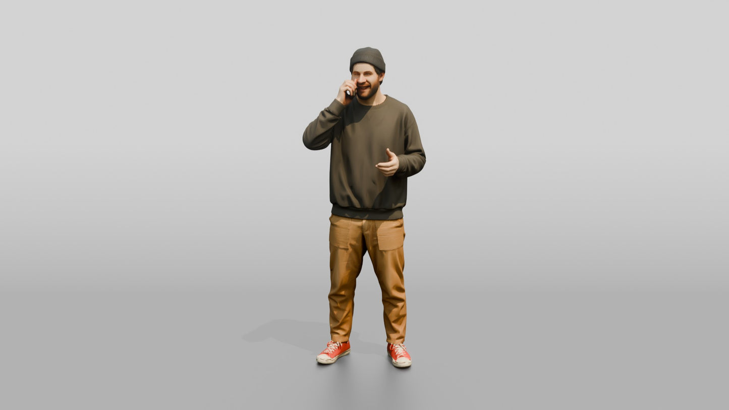 Casual Student Urban Creative Man 03